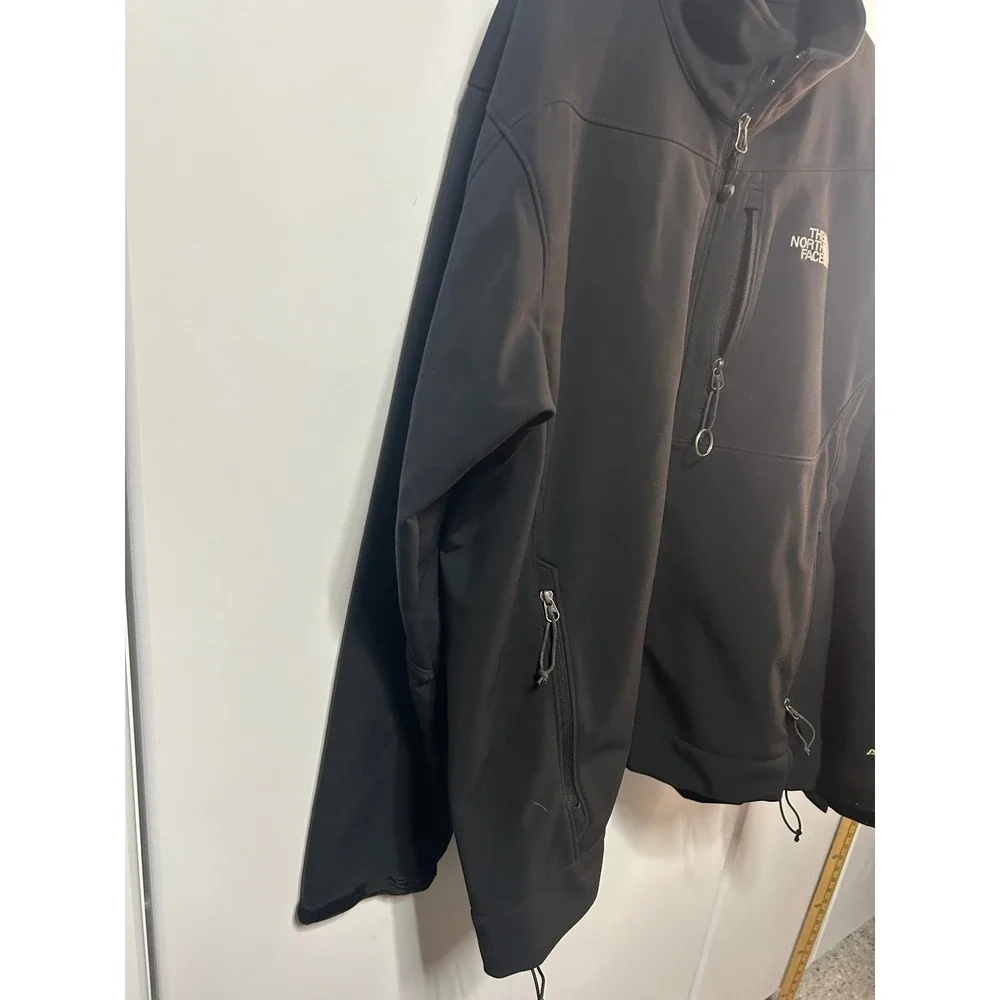 The North Face Apex Softshell Jacket Mens XL Black Full Zip Fleece Lined Outdoor